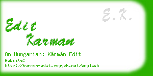 edit karman business card